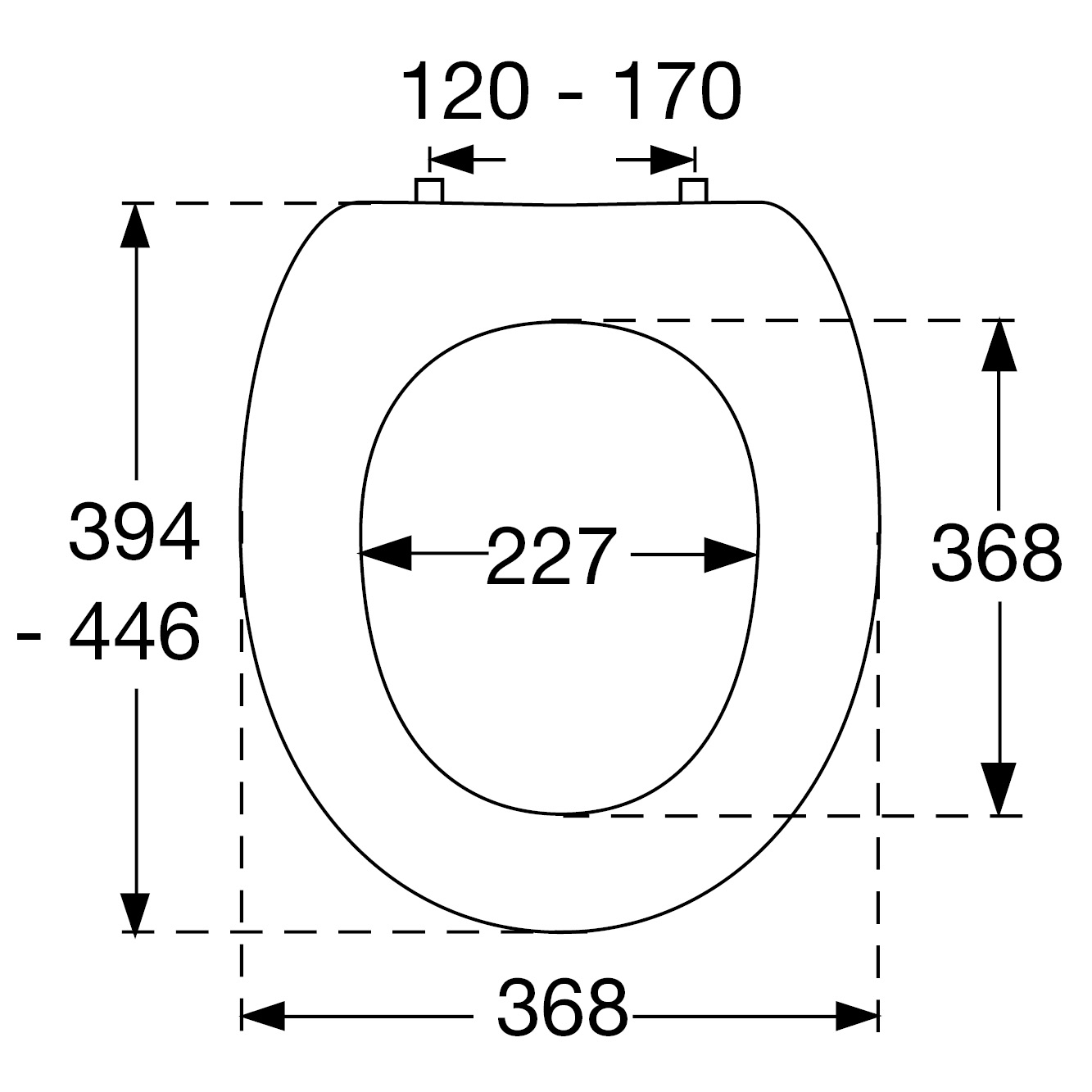 Toalettsits Pressalit Universal S656
