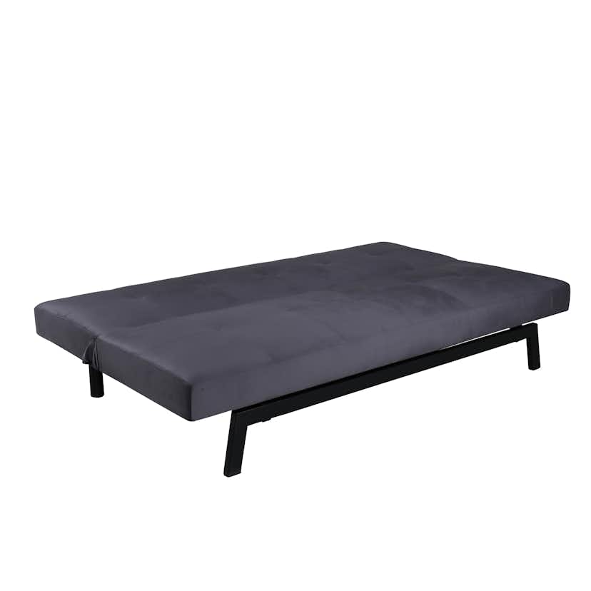 Bäddsoffa Venture Home Bodil Grå Sammet 2-sitssoffa 180x80x55 cm 1 Sovplats