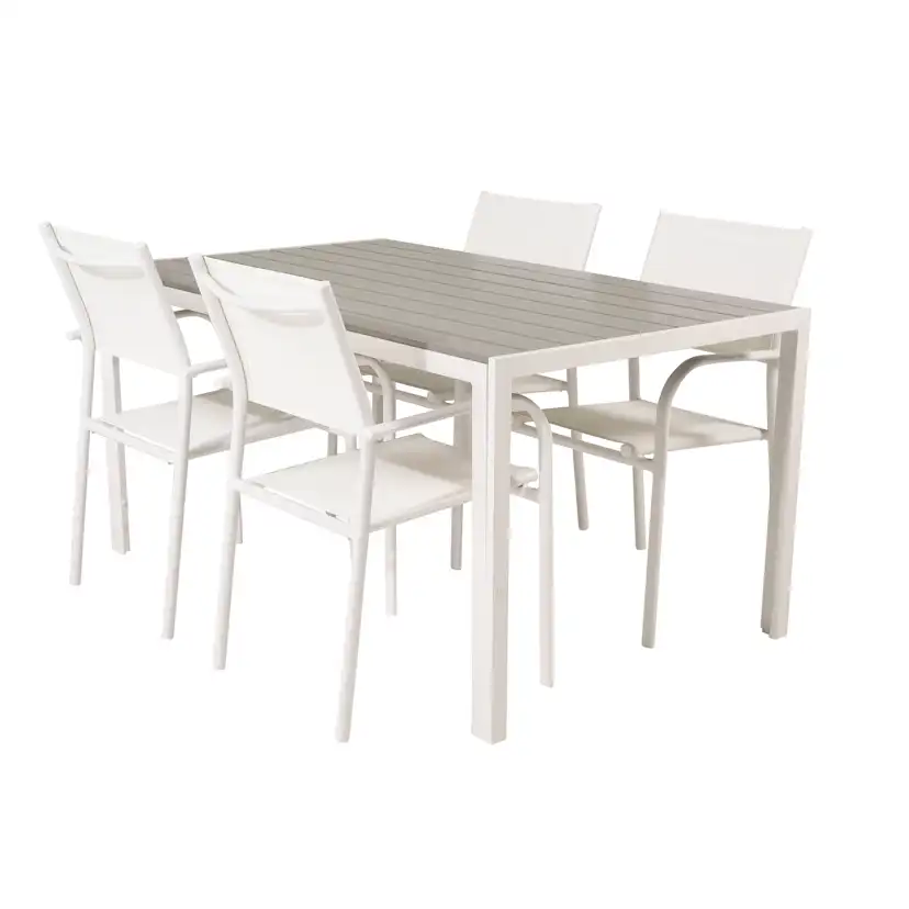 Matgrupp Utomhus Venture Home Bront 150 med 4 Siri Trädgårdsstolar