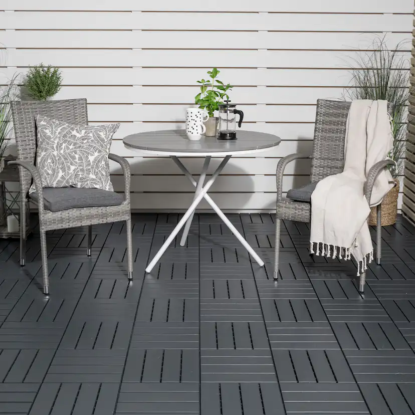 Cafégrupp Venture Home Parma med 2 Anna Trädgårdsstolar Utomhus