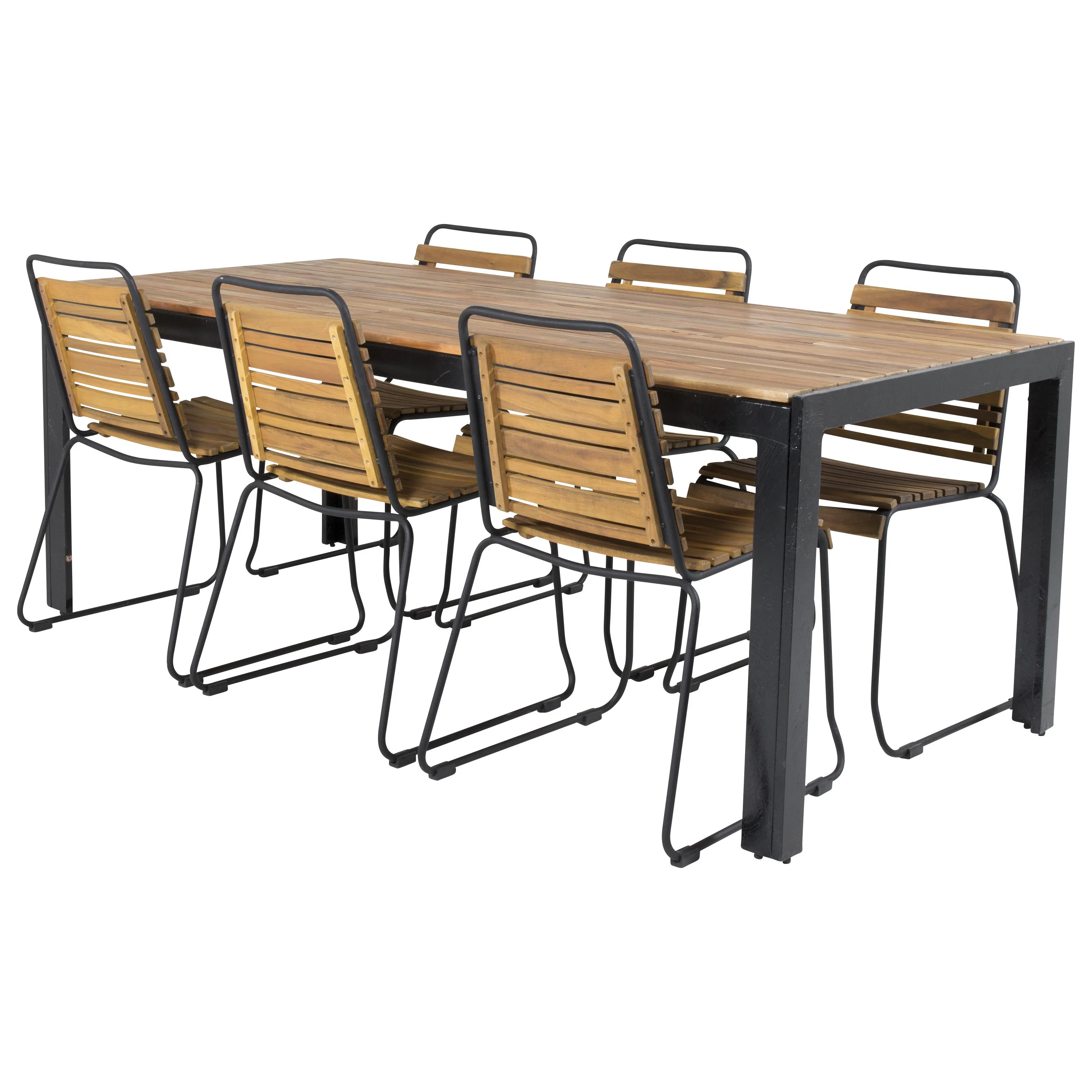 Matgrupp Utomhus Venture Home Berfin med 6 Trädgårdsstolar