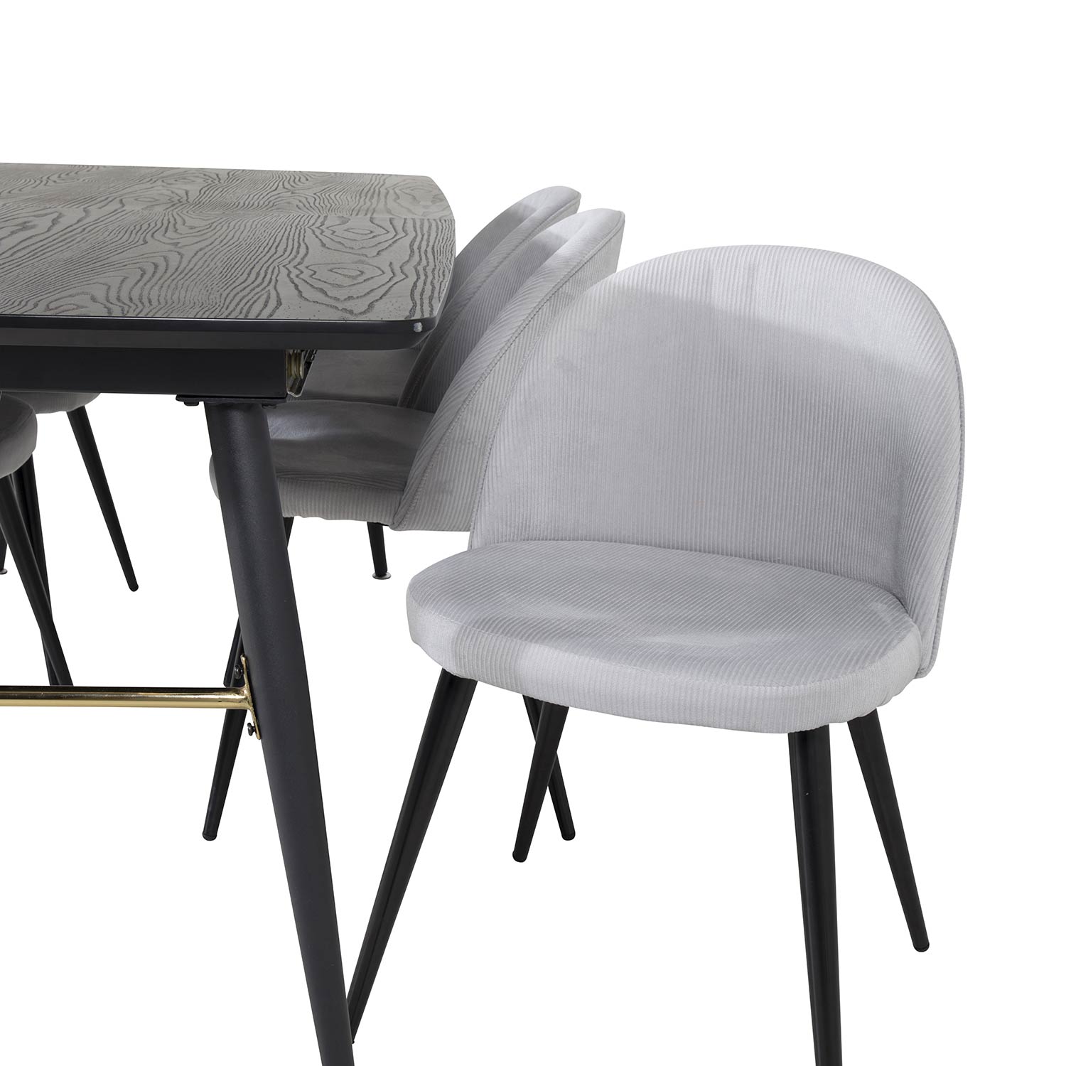 Matgrupp Venture Home Guld med 6 Valentina Stolar Manchester