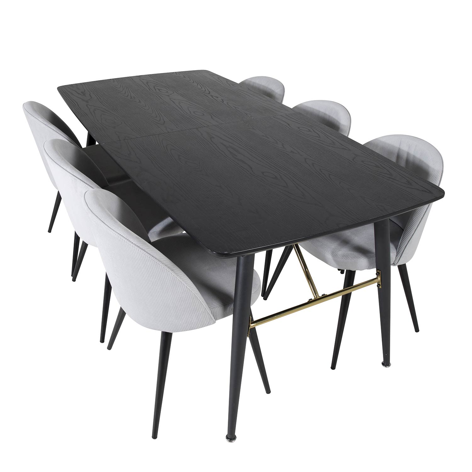 Matgrupp Venture Home Guld med 6 Valentina Stolar Manchester