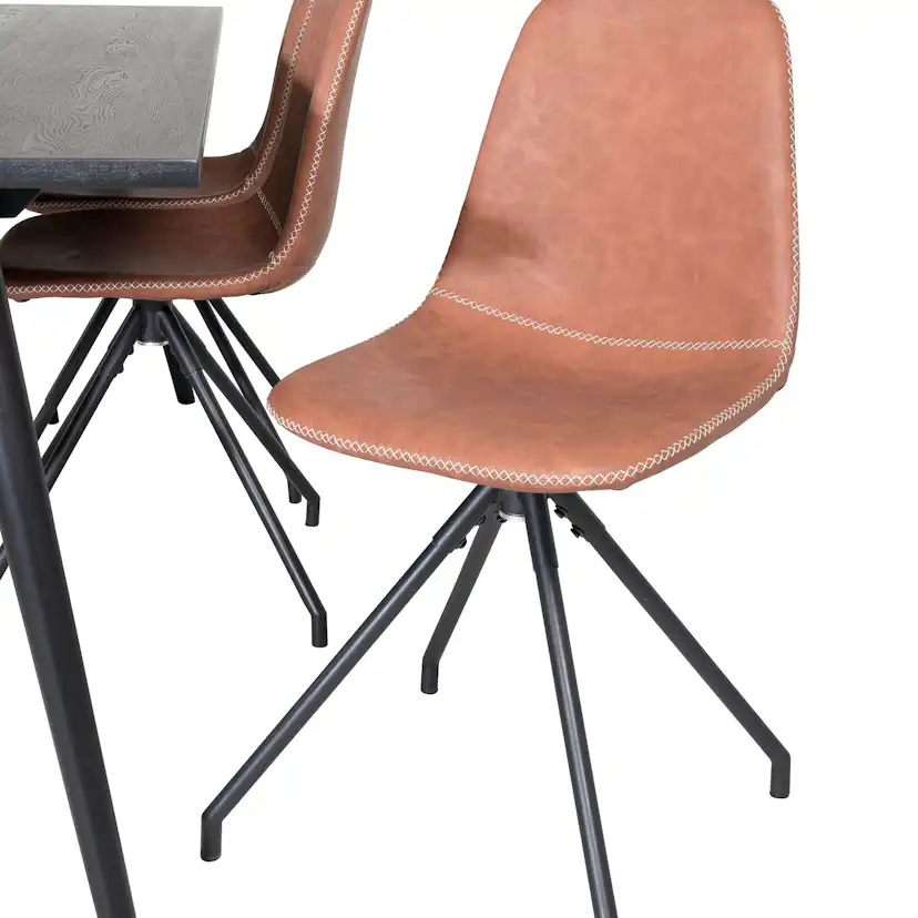 Matgrupp Venture Home Salt med 6 Pobbie Stolar Snurrfunktion