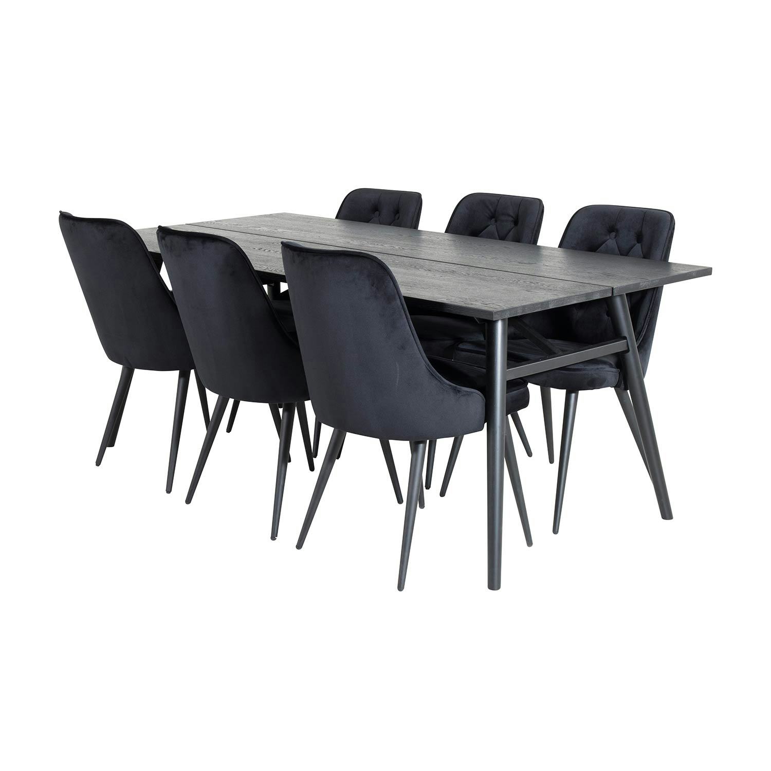 Matgrupp Venture Home Salt med 6 Vera Stolar Sammet