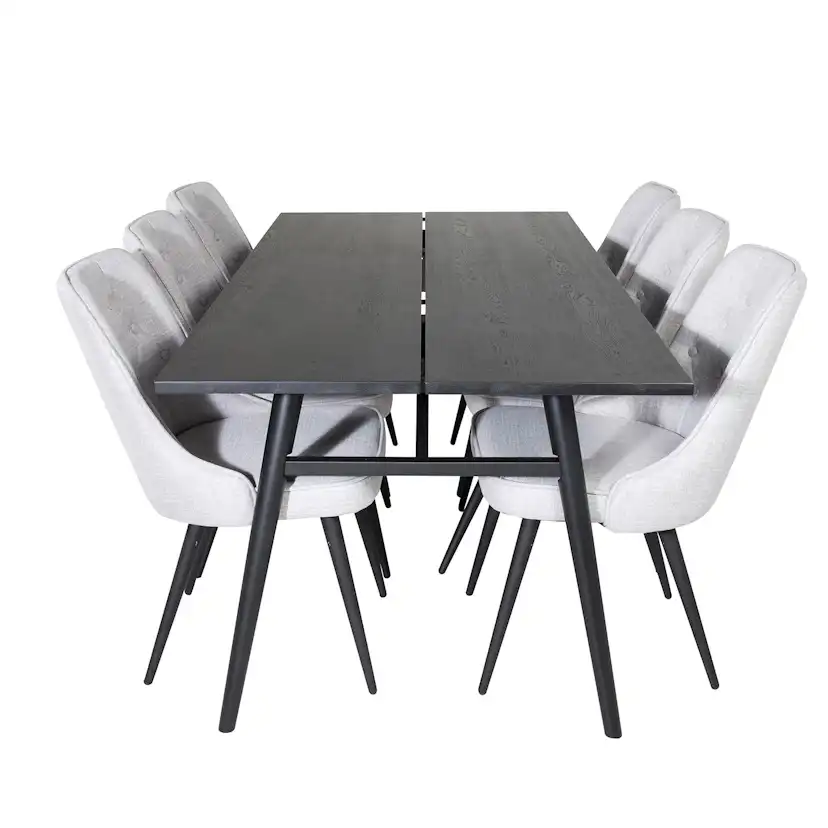 Matgrupp Venture Home Salt med 6 Vera Stolar Polyestertyg