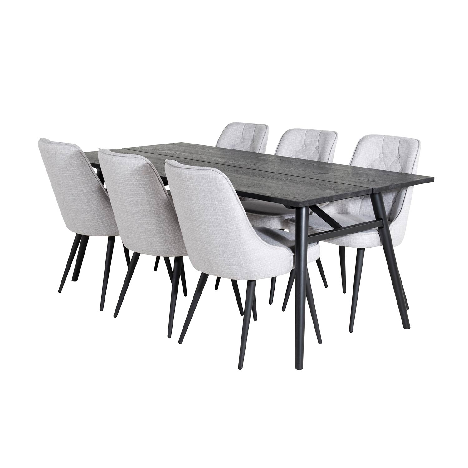 Matgrupp Venture Home Salt med 6 Vera Stolar Polyestertyg