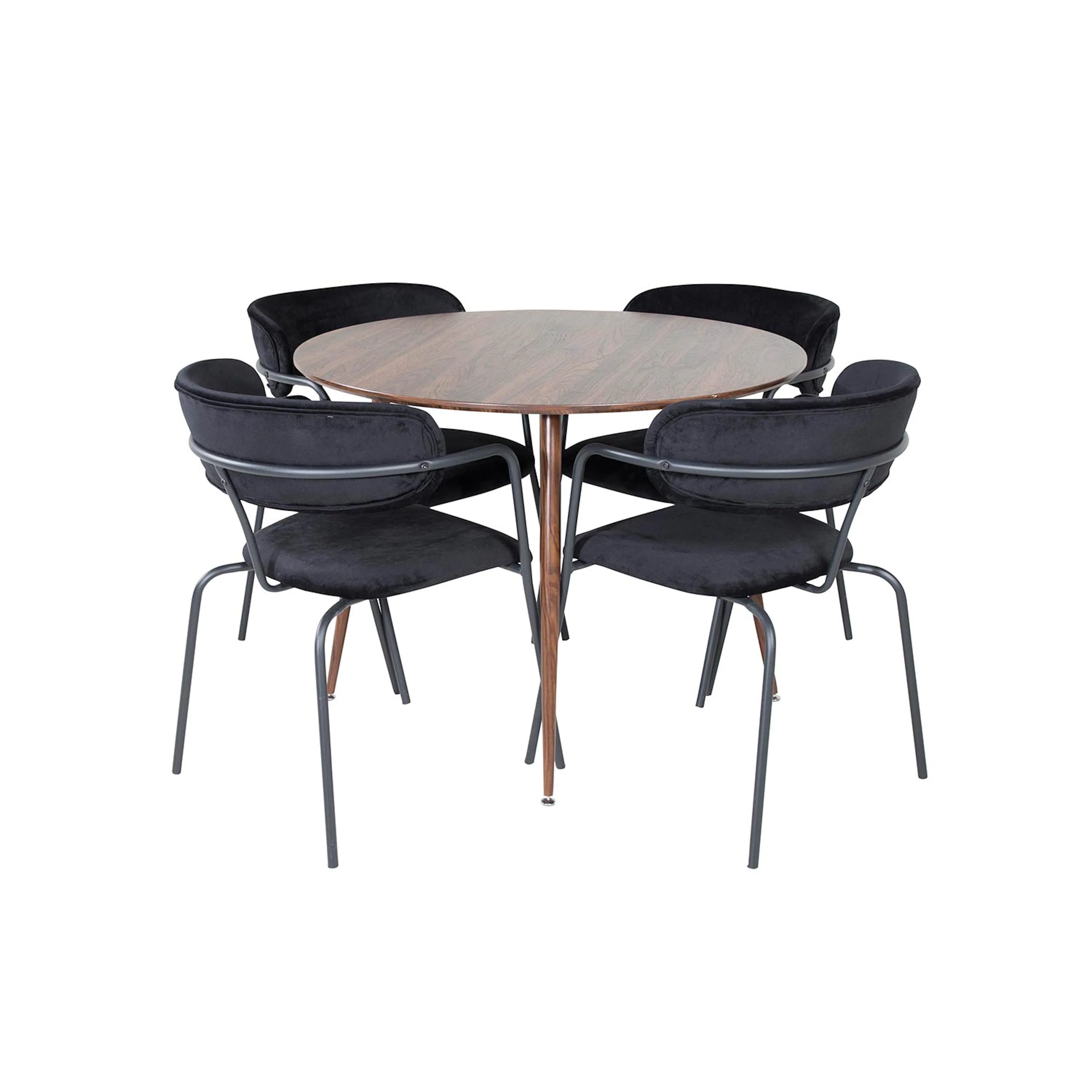 Matgrupp Venture Home Plake med 4 Aris Karmstolar Runt