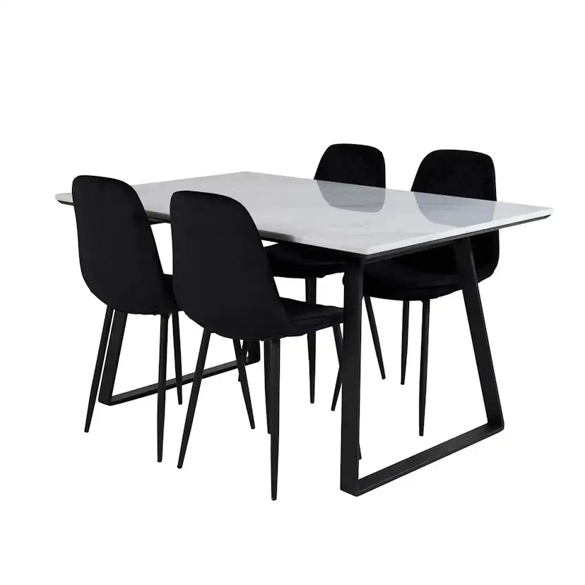 Matgrupp Venture Home Estelle 140 med 4 Phoi Stolar