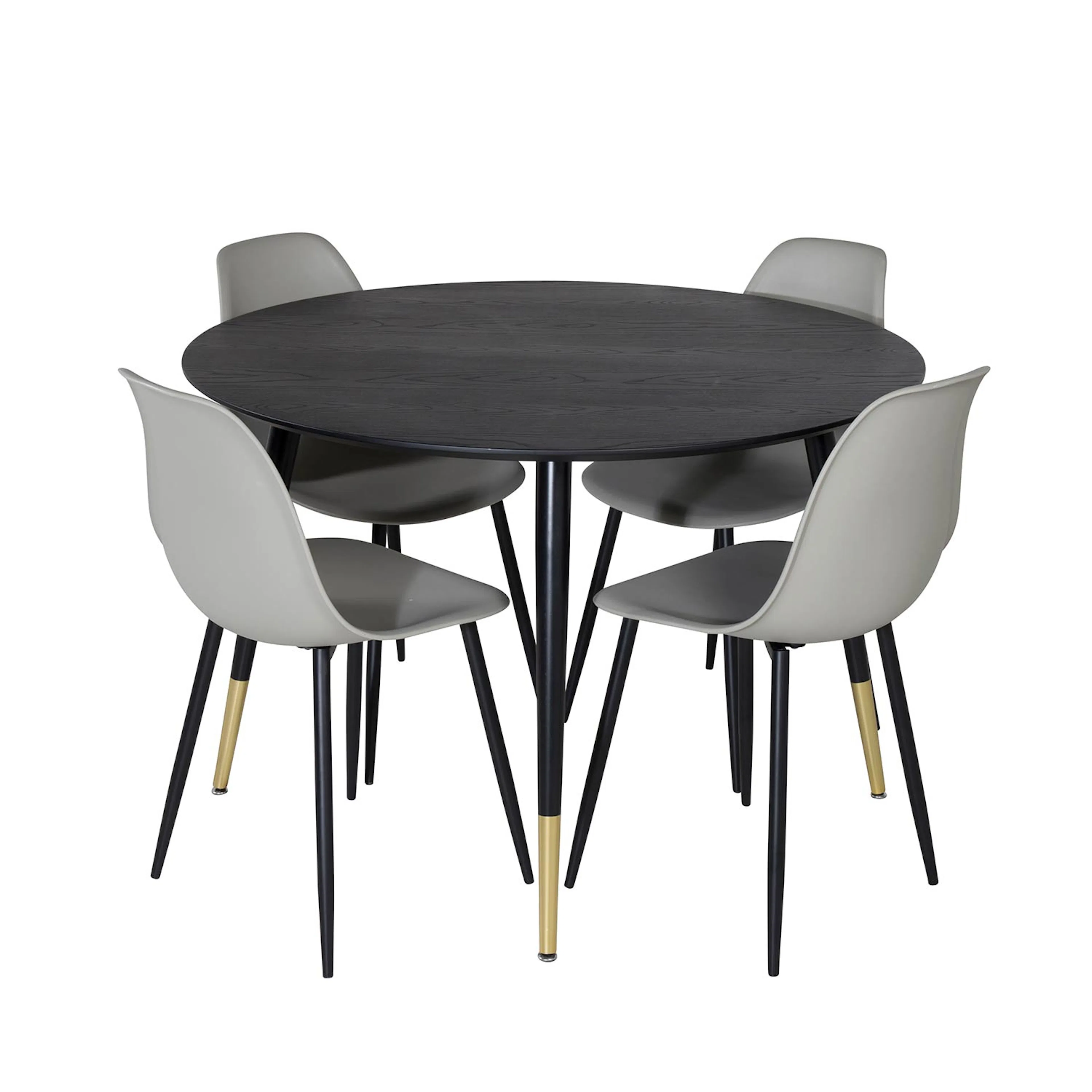 Matgrupp Venture Home Dipp Ø115 cm med 4 Polar Plast Stolar