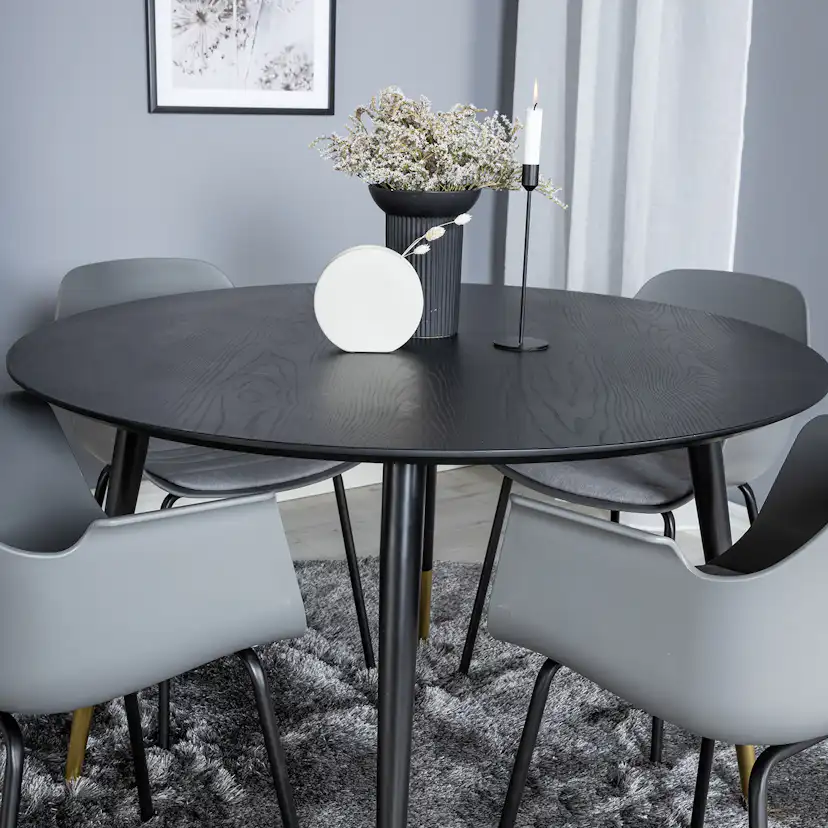 Matgrupp Venture Home Dipp Ø115 cm med 4 Comfort Stolar