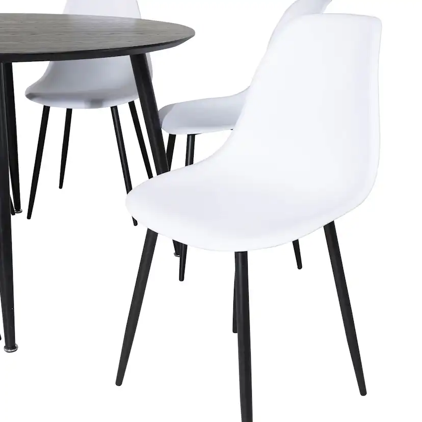 Matgrupp Venture Home Dipp Ø115 cm med 6 Polar Plast Stolar