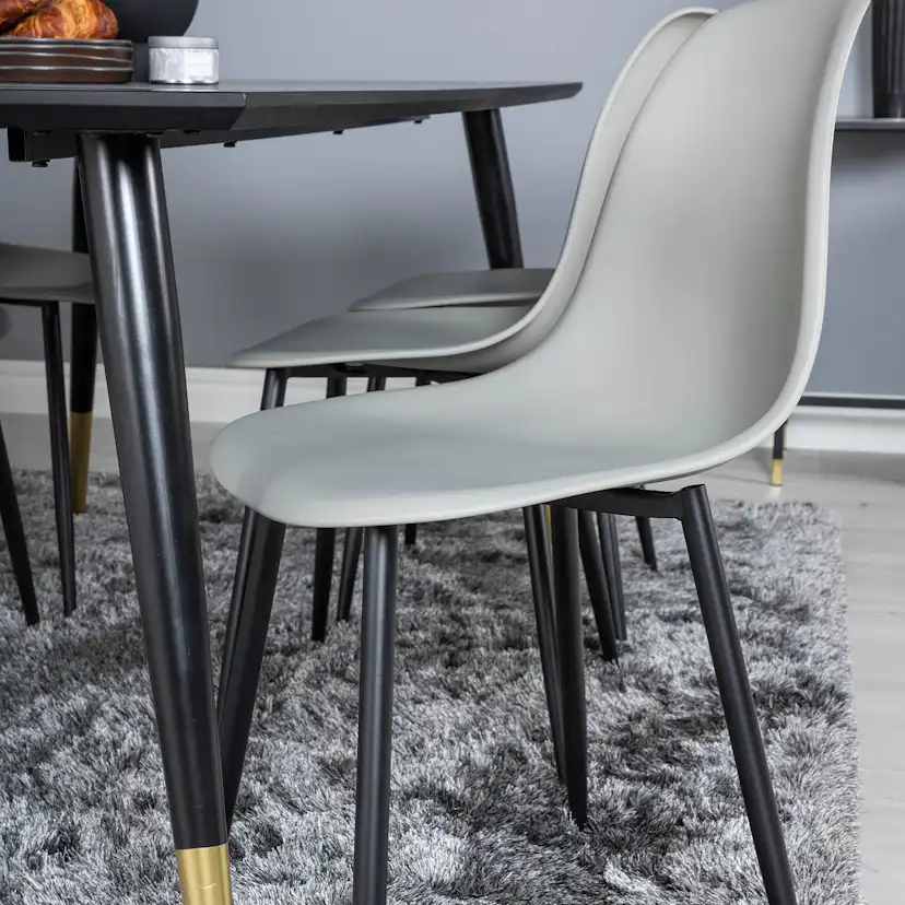 Matgrupp Venture Home Dipp med 6 Polar Plast Stolar