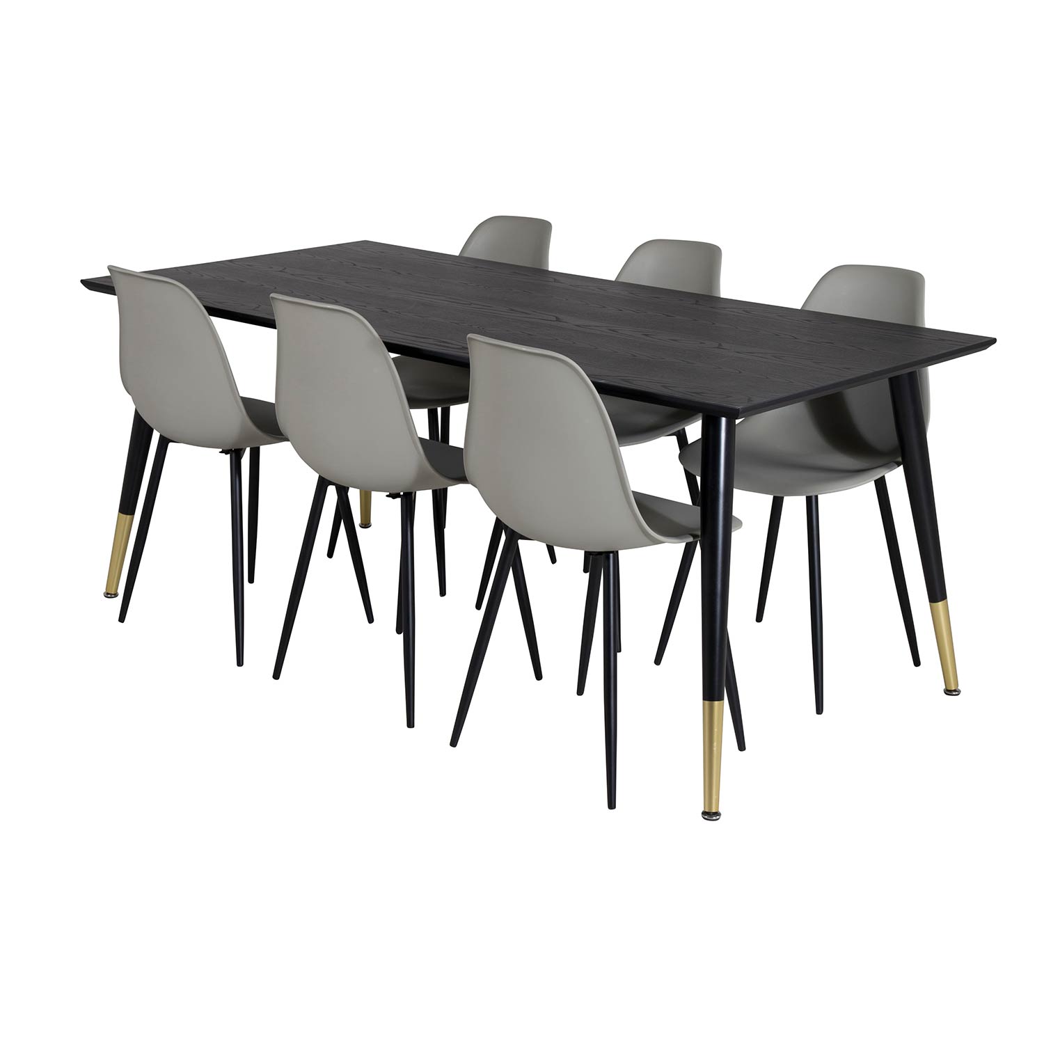 Matgrupp Venture Home Dipp med 6 Polar Plast Stolar