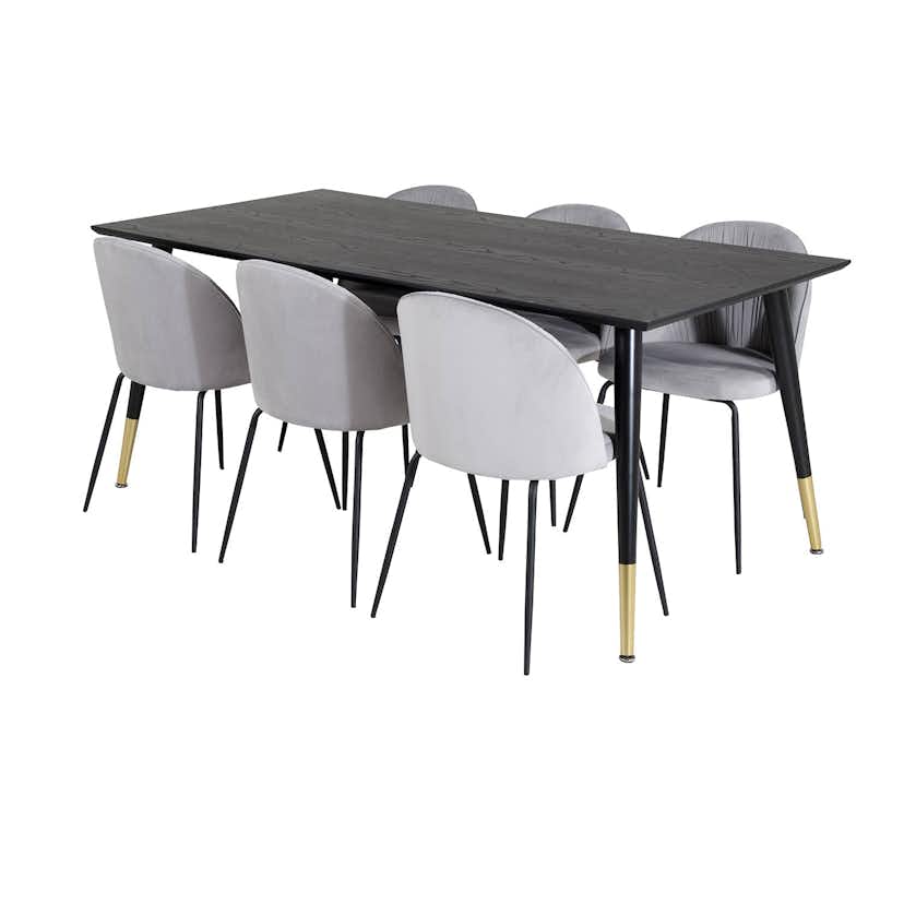 Matgrupp Venture Home Disa med 6 Wrigley Stolar