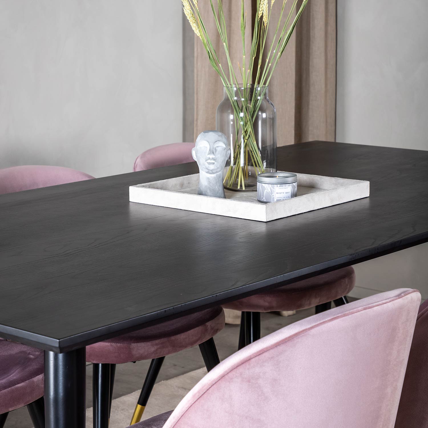 Matgrupp Venture Home Dipp med 6 Velvet Stolar