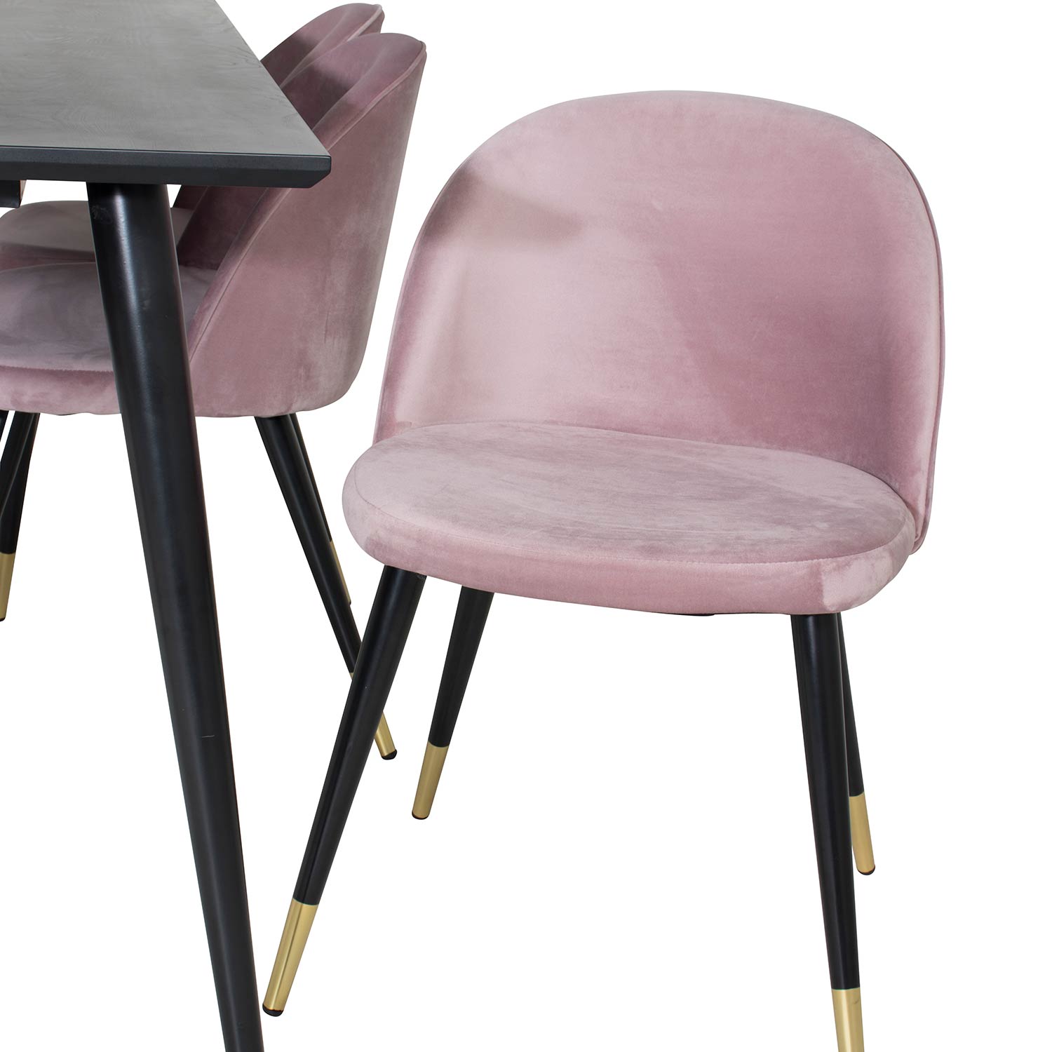 Matgrupp Venture Home Dipp med 6 Velvet Stolar