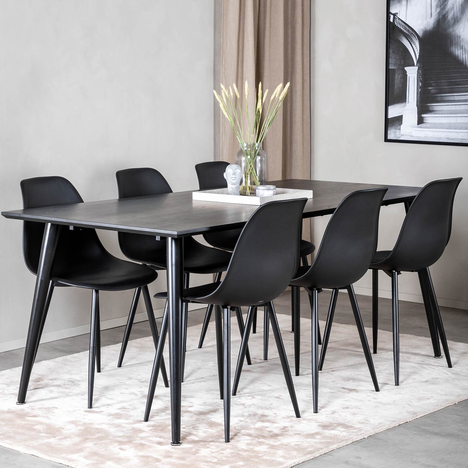 Matgrupp Venture Home Dipp med 6 Polar Plast Stolar