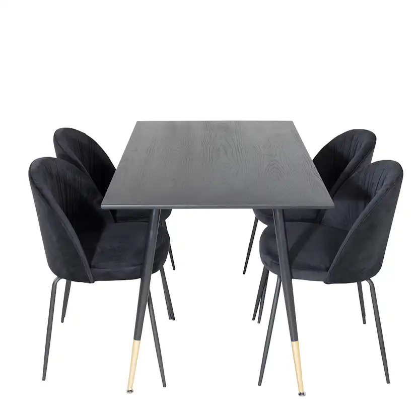 Matgrupp Venture Home Dipp med 4 Wrinkles Stolar