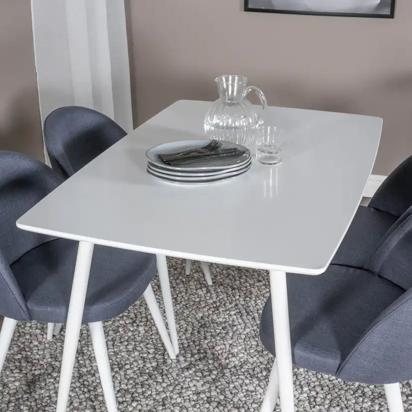 Matgrupp Venture Home Pobbie med 4 Valentina Stolar Polyestertyg