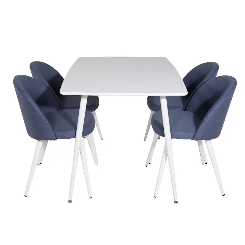 Matgrupp Venture Home Pobbie med 4 Valentina Stolar Polyestertyg