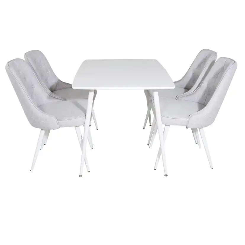 Matgrupp Venture Home Pobbie med 4 Vera Stolar Polyestertyg