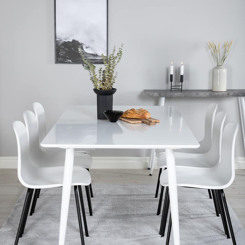 Matgrupp Venture Home Pobbie med 6 Ardi Stolar