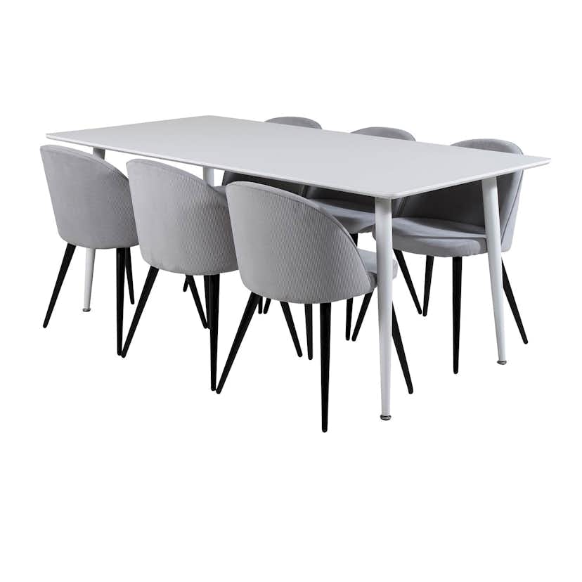 Matgrupp Venture Home Pobbie med 6 Valentina Stolar Manchester