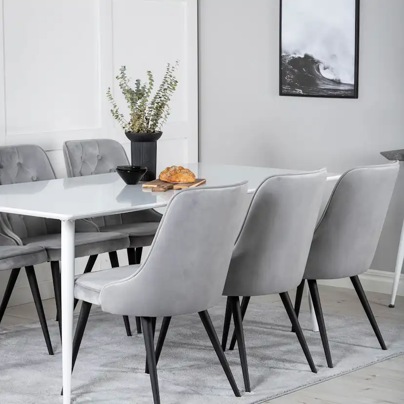 Matgrupp Venture Home Pobbie med 6 Vera Stolar