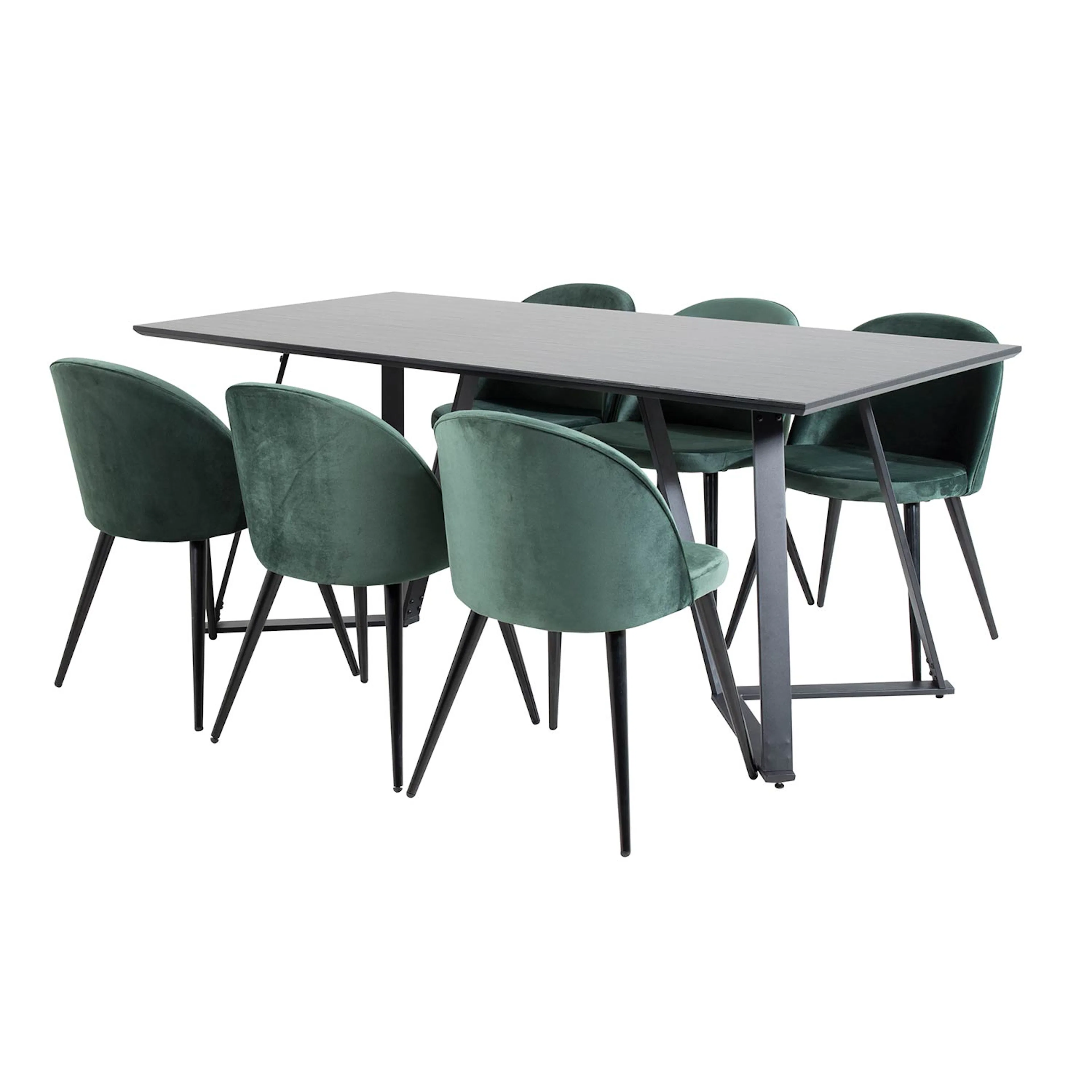 Matgrupp Venture Home Madde med 6 Valentina Stolar Sammmet