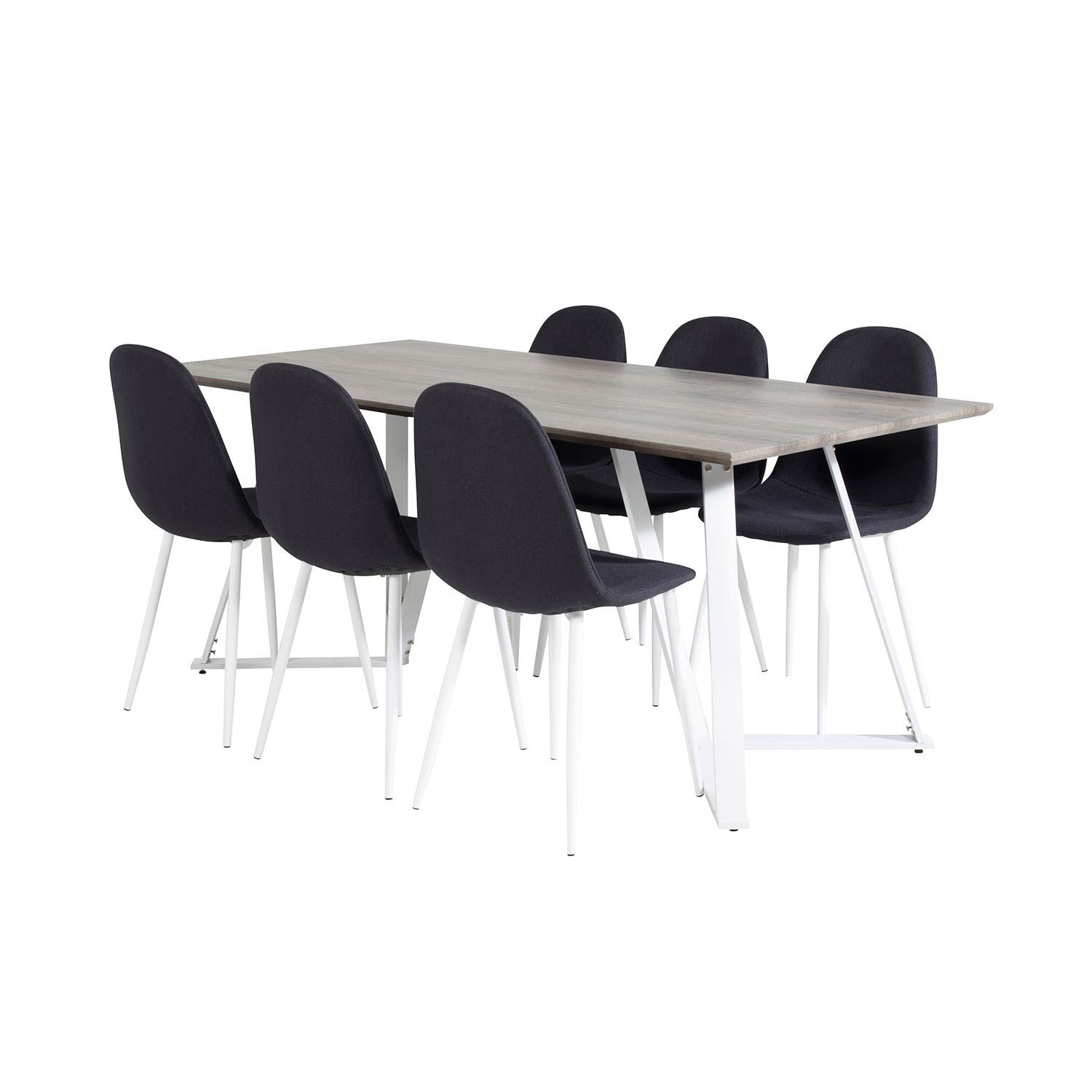 Matgrupp Venture Home Madde med 6 Pobbie Stolar Polyestertyg