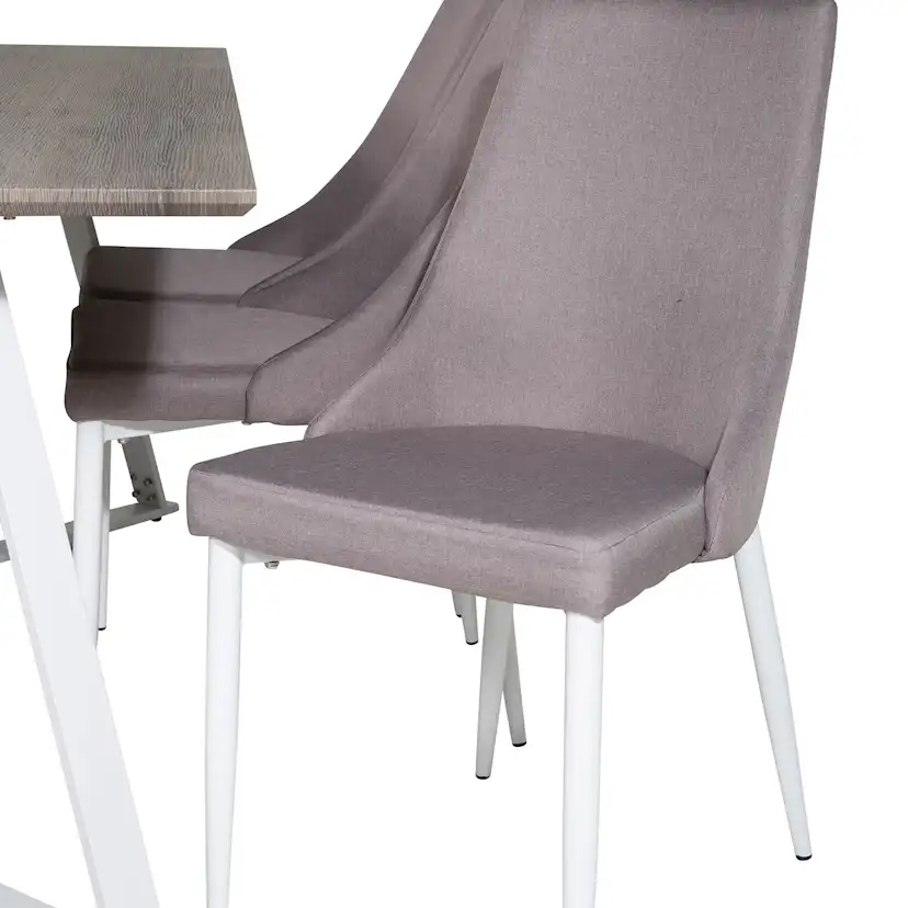 Matgrupp Venture Home Madde med 6 Laura Stolar Polyestertyg