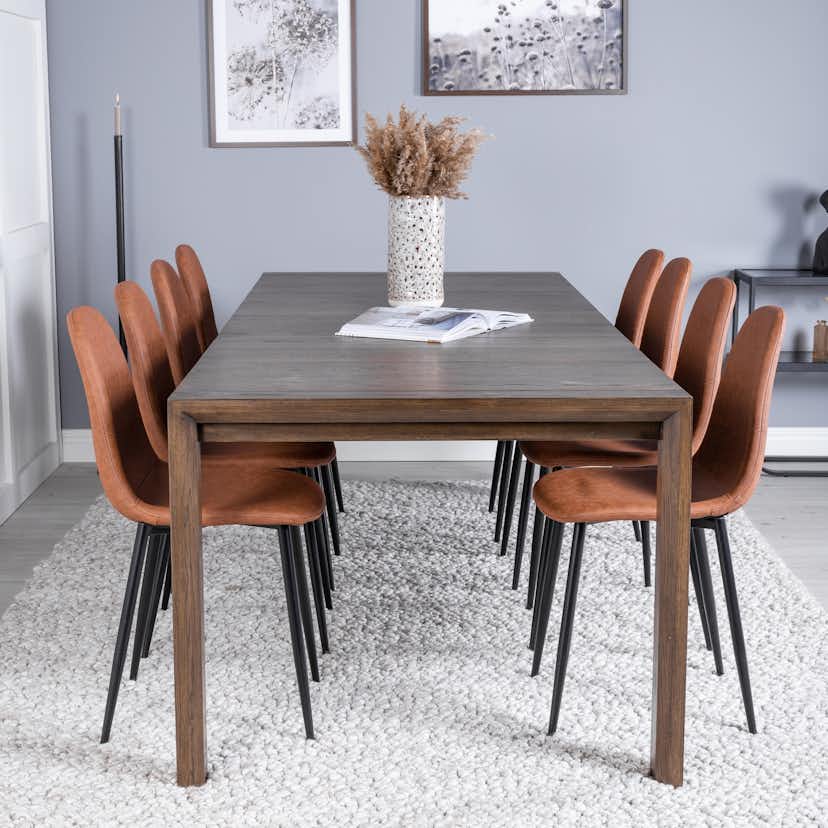 Matgrupp Venture Home Shy med 8 Pobbie Matstolar