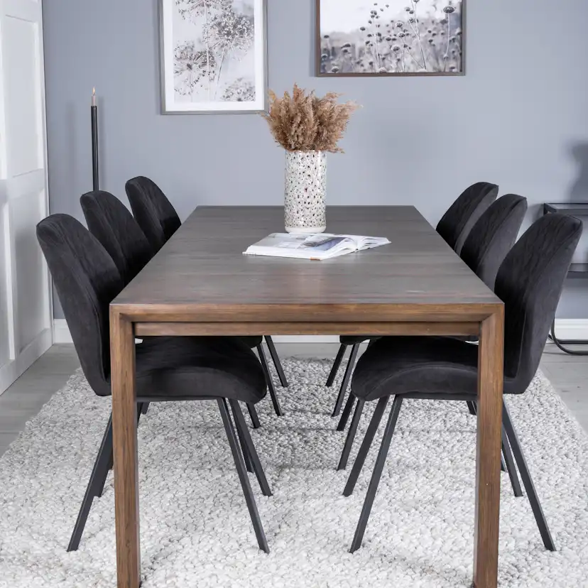 Matgrupp Venture Home Shy med 6 Geneva Matstolar