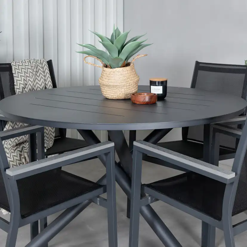 Matgrupp Venture Home Ande med 4 Pussel Matstolar