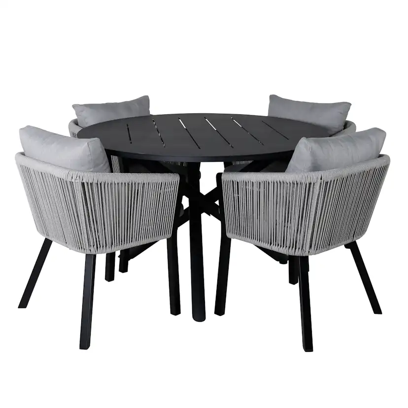 Matgrupp Venture Home Alma med 4 Virya Stolar