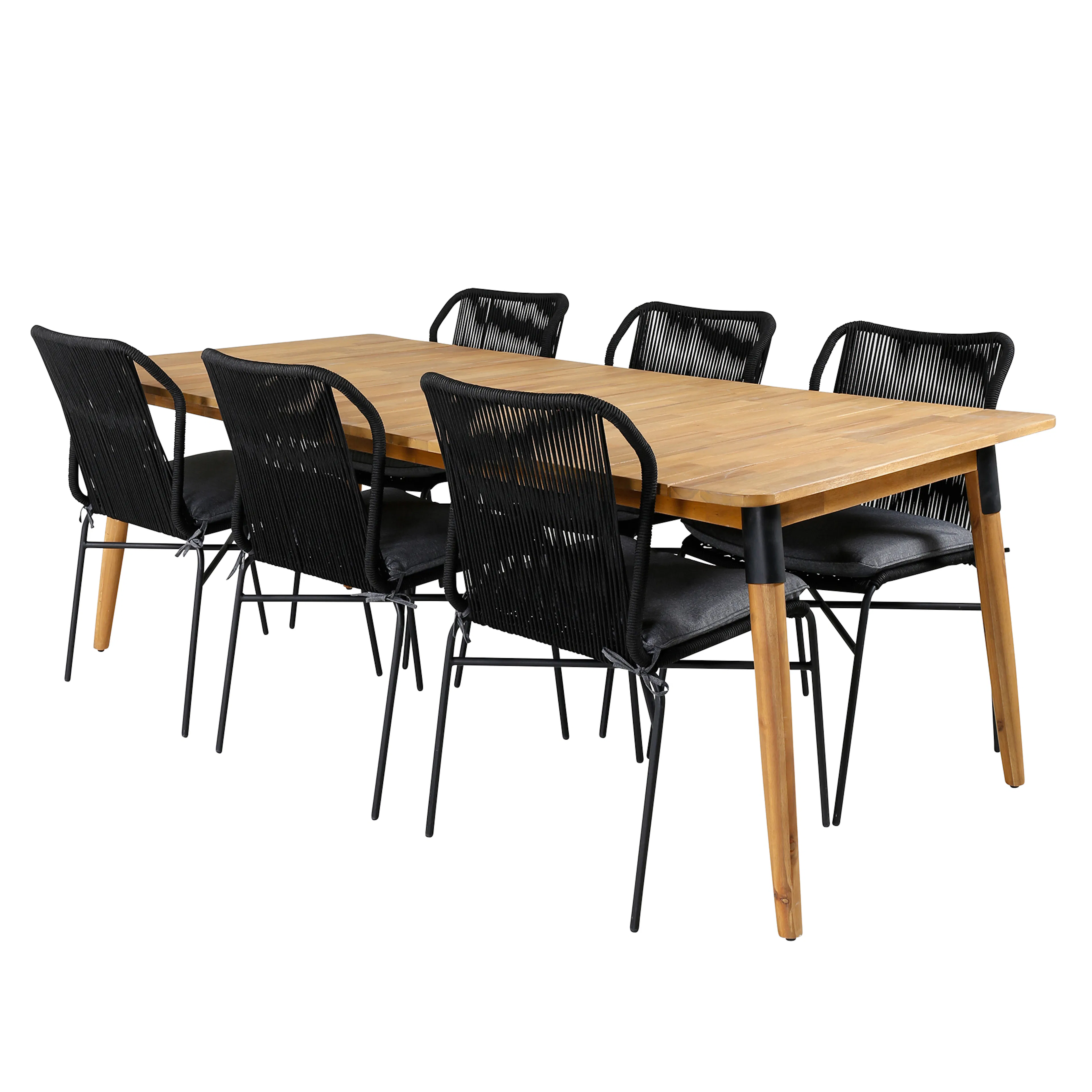 Matgrupp Utomhus Venture Home Julle med 6 Julle Trädgårdsstolar