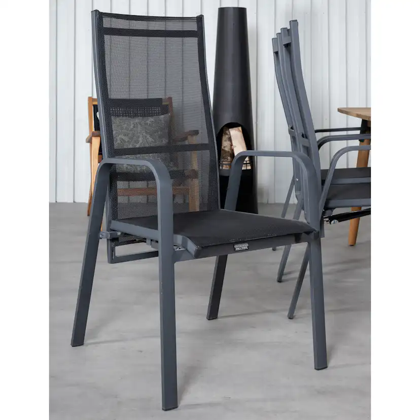 Matgrupp Utomhus Venture Home Julle med 6 Cubb Recliner Trädgårdsstolar