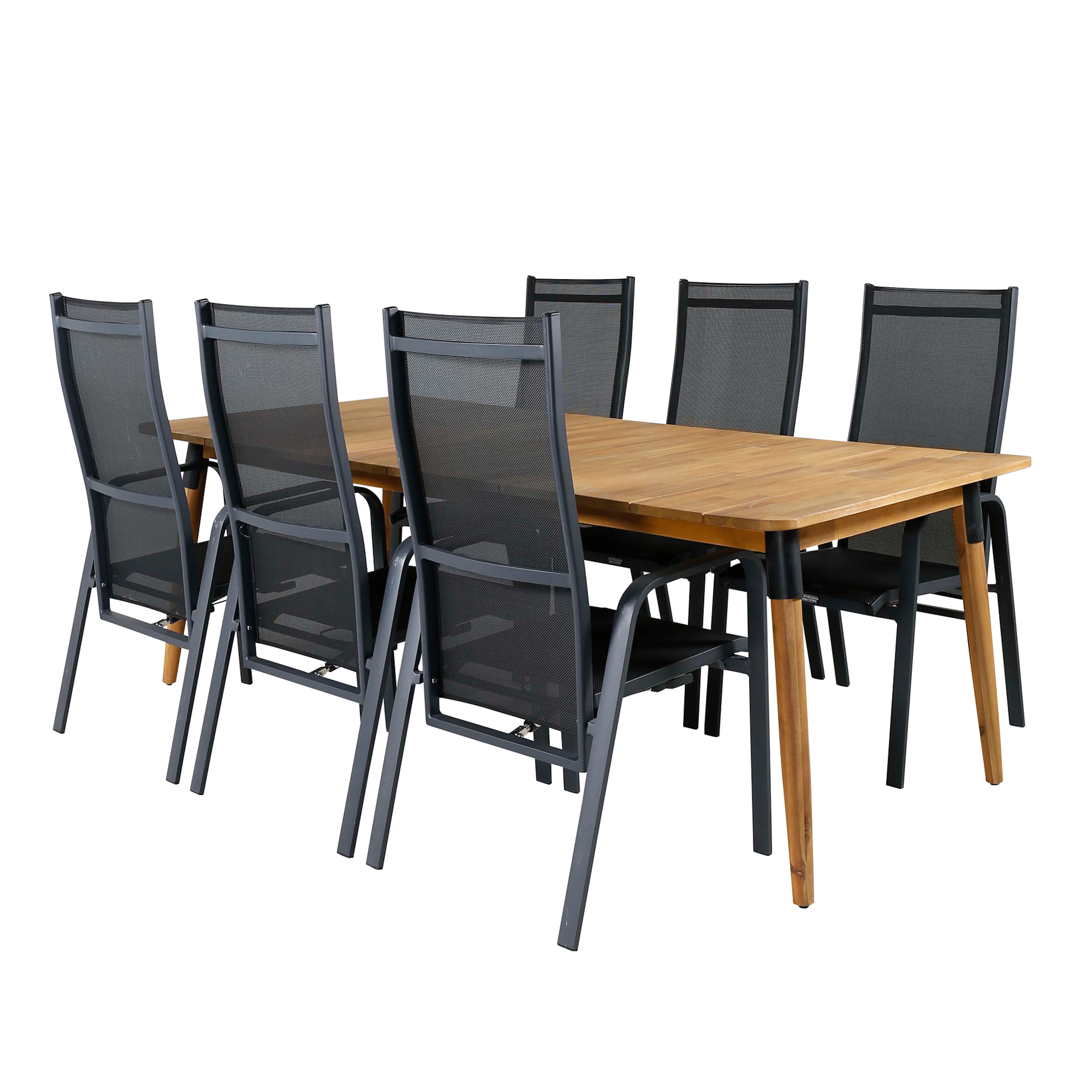 Matgrupp Utomhus Venture Home Julle med 6 Cubb Recliner Trädgårdsstolar