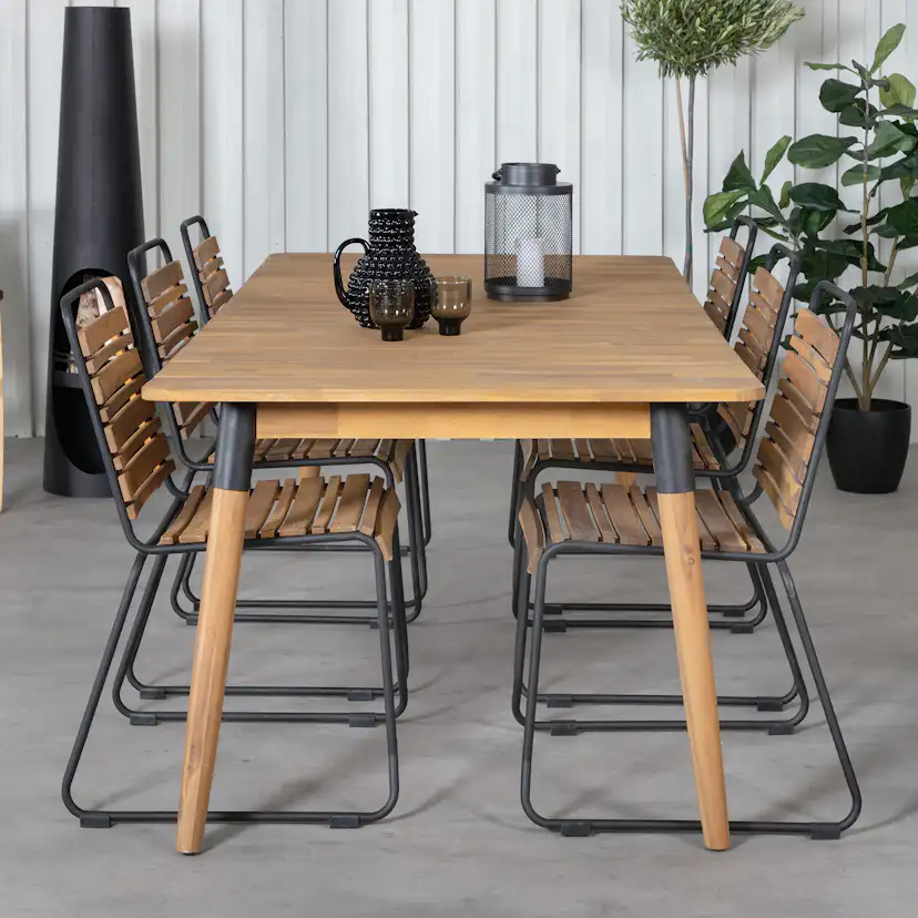 Matgrupp Utomhus Venture Home Julle med 6 Boy Trädgårdsstolar