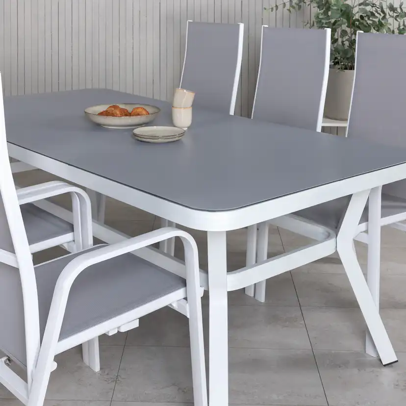 Matgrupp Utomhus Venture Home Virya 160x90 med 6 Copacabana ReclinerTrädgårdsstolar