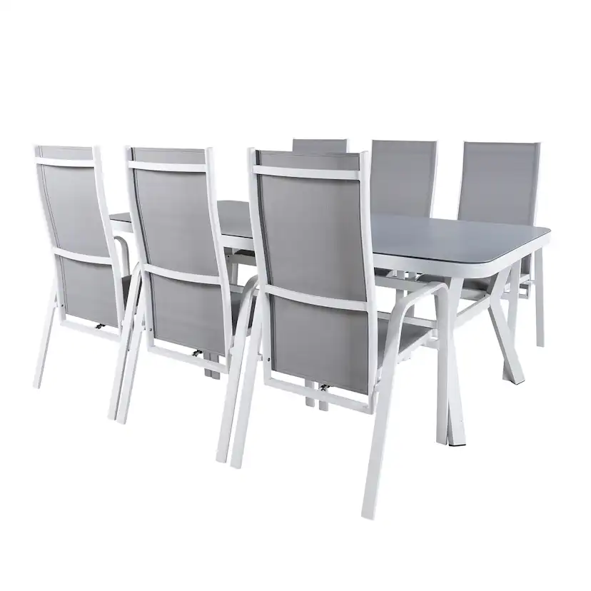 Matgrupp Utomhus Venture Home Virya 160x90 med 6 Copacabana ReclinerTrädgårdsstolar