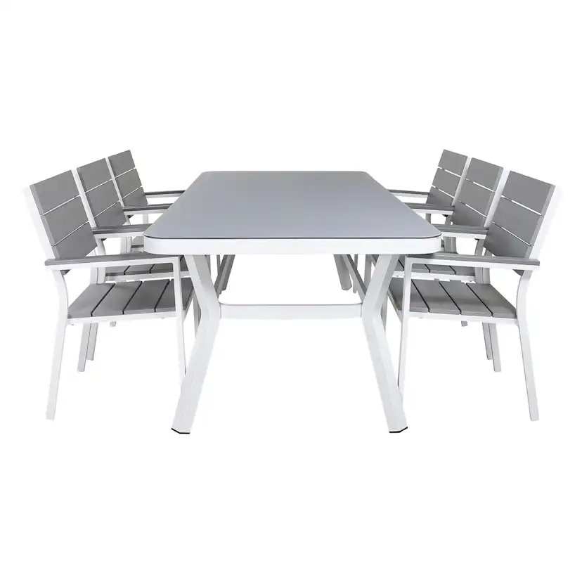 Matgrupp Utomhus Venture Home Virya 160x90 med 6 Levels StapelTrädgårdsstolar