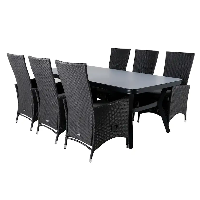 Matgrupp Utomhus Venture Home Vyn med 6 Pam Trädgårdsstolar