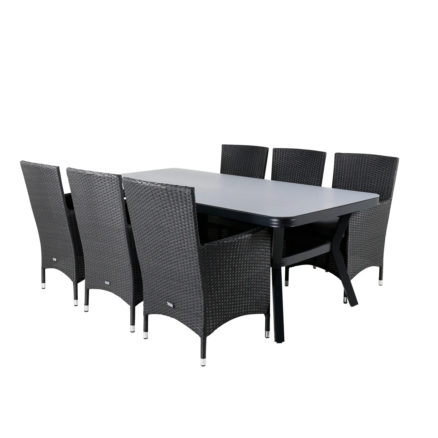 Matgrupp Utomhus Venture Home Vyn med 6 Mani Trädgårdsstolar