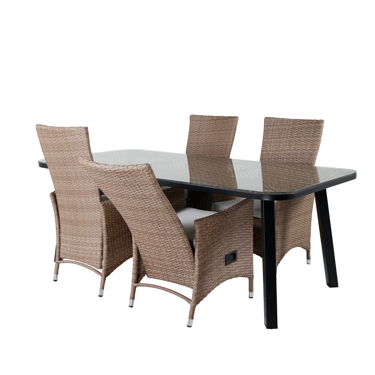 Matgrupp Venture Home Olle med 4 Pam Matstolar