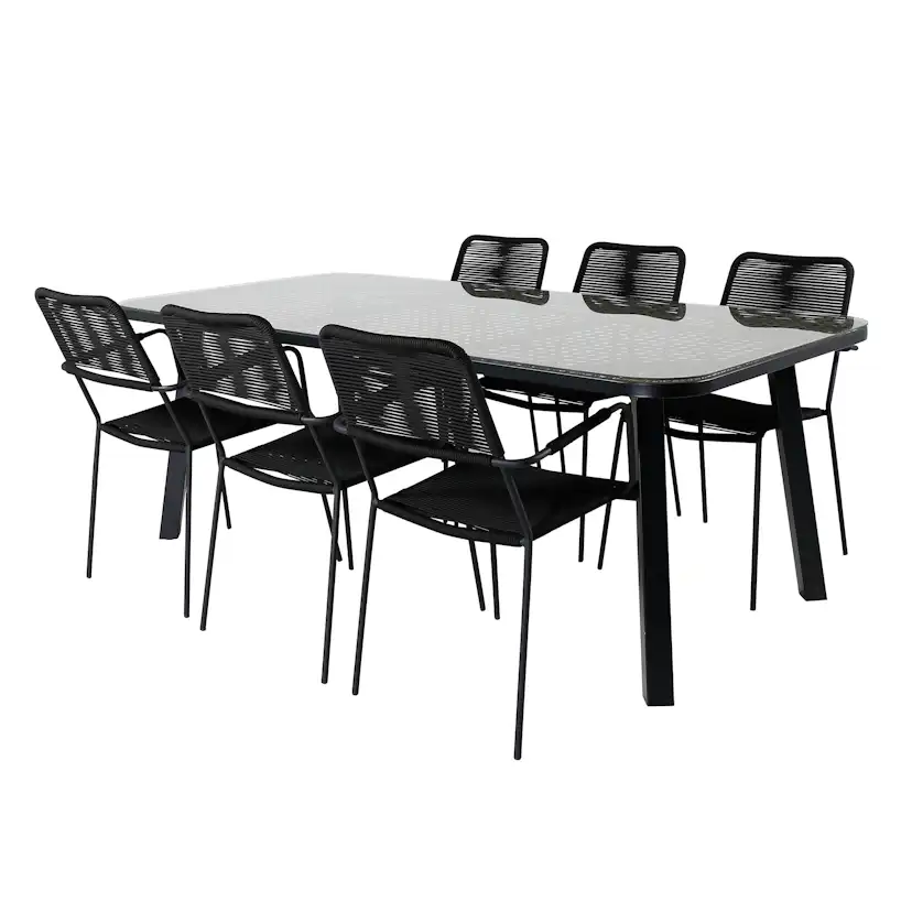 Matgrupp Venture Home Peoria med 6 Leon Matstolar