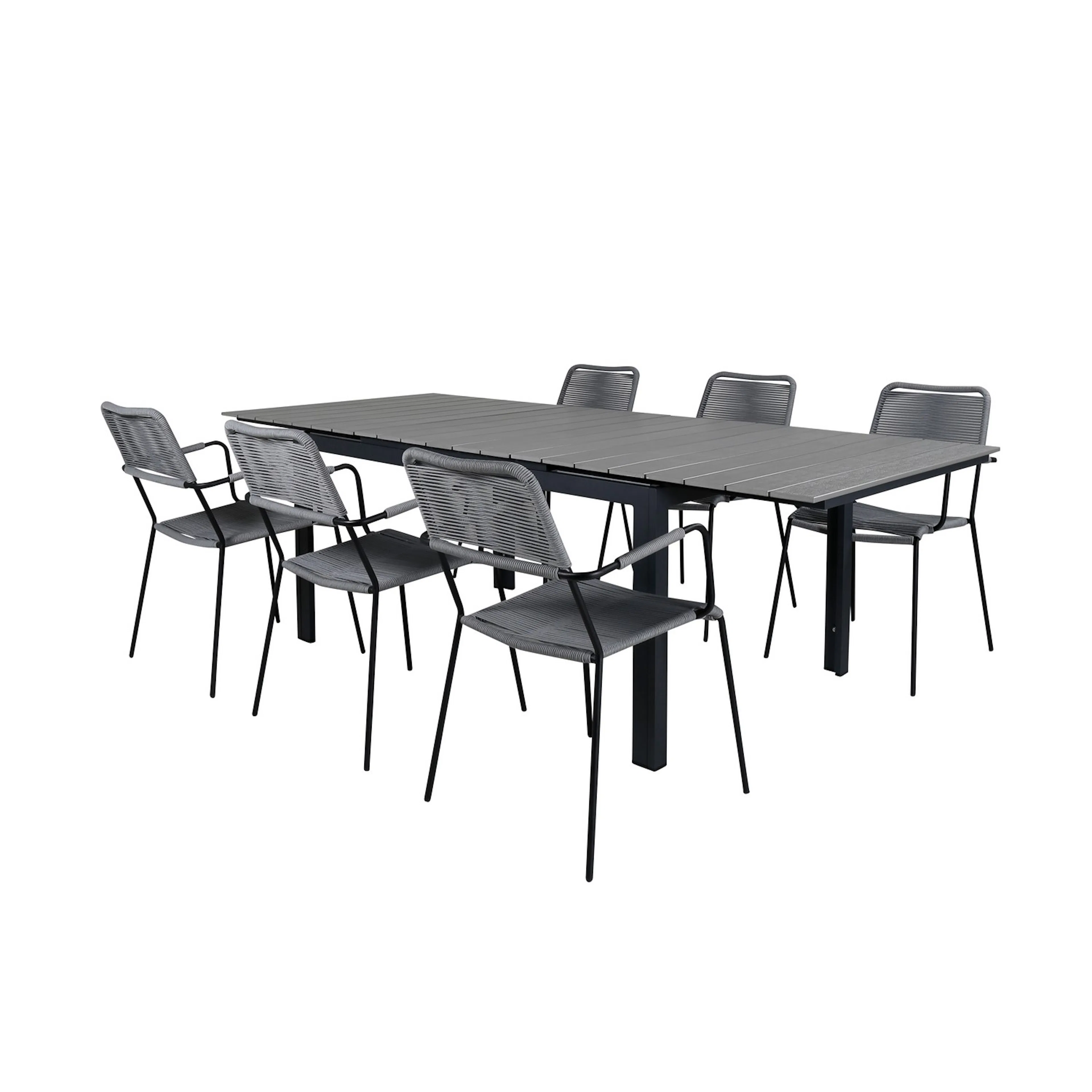 Matgrupp Venture Home Lova 160 med 6 Leon Matstolar