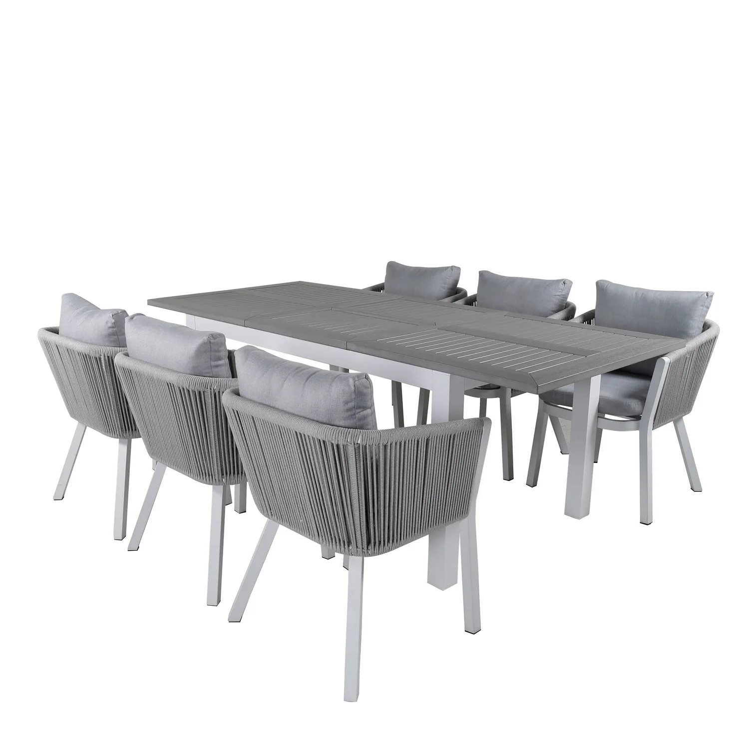 Matgrupp Venture Home Aleyna med 6 Virya Matstolar