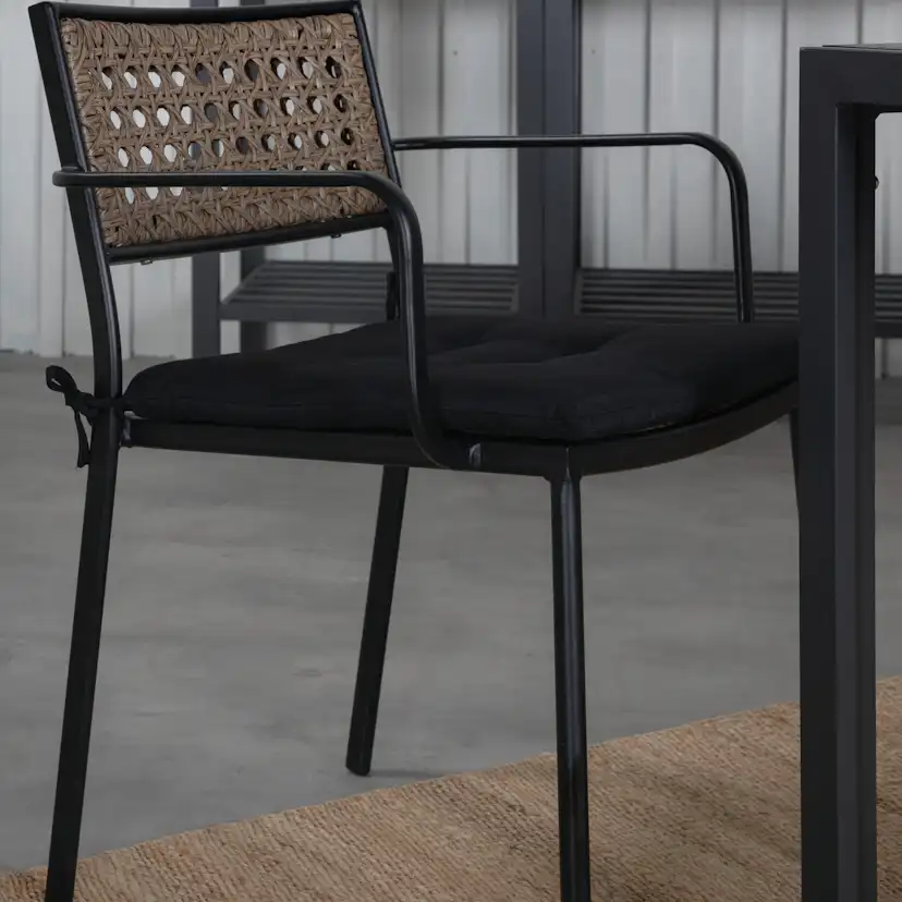 Matgrupp Utomhus Venture Home Bront med 6 Peoria Trädgårdsstolar